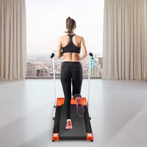 Folding Treadmill 1.5HP Foldable Treadmill with 12 Modes, Compact Mini Treadmill for Home Office, Space Saving Small Treadmill with Large Running Area, LCD Display, Easy to Fold in Kuwait