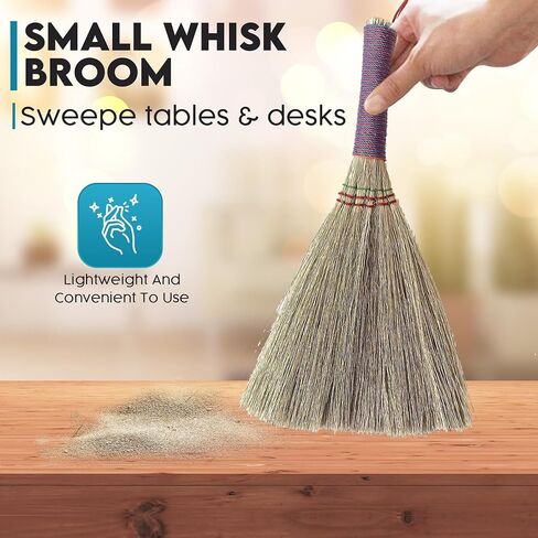 – Small Whisk Broom Handheld Brush Whisks Away Dust, Dirt & Debris Brush Head 9.5-11" L with Nylon Hanger for Easy Storage Perfect for Inddor Outdoor and Car in Saudi Arabia