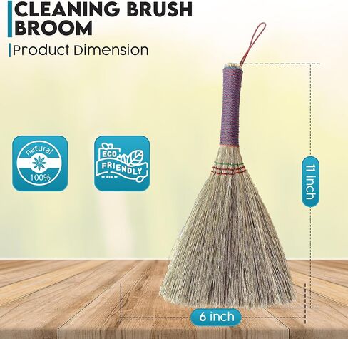 – Small Whisk Broom Handheld Brush Whisks Away Dust, Dirt & Debris Brush Head 9.5-11" L with Nylon Hanger for Easy Storage Perfect for Inddor Outdoor and Car in Saudi Arabia