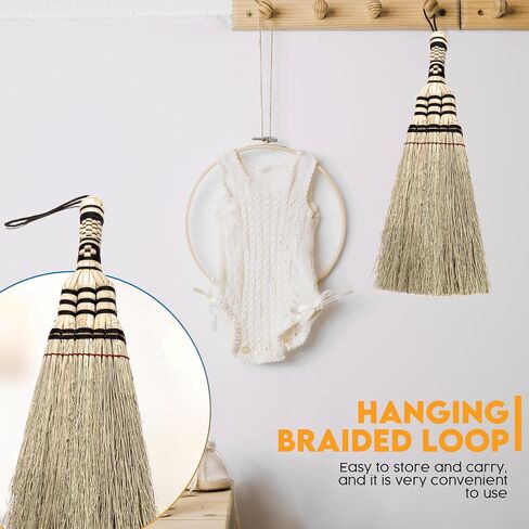 – Small Whisk Broom Handheld Brush Whisks Away Dust, Dirt & Debris Brush Head 9.5-11" L with Nylon Hanger for Easy Storage Perfect for Inddor Outdoor and Car in Saudi Arabia