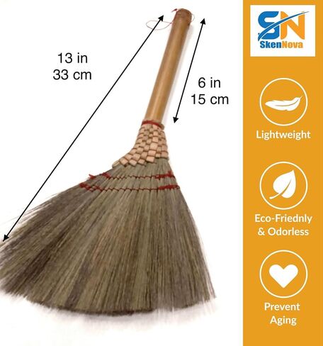 – Small Whisk Broom Handheld Brush Whisks Away Dust, Dirt & Debris Brush Head 9.5-11" L with Nylon Hanger for Easy Storage Perfect for Inddor Outdoor and Car in Saudi Arabia