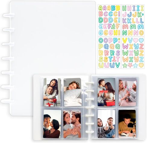 ألبوم صور مقاس 2 × 3 بوصة لكاميرا Polaroid Fujifilm Instax Mini 11 12 9 8+ 8 7+ الفورية، طابعة صور ملونة KODAK Step/Canon IVY/HP Sprocket مع 20 صفحة داخلية (وردي) in Kuwait