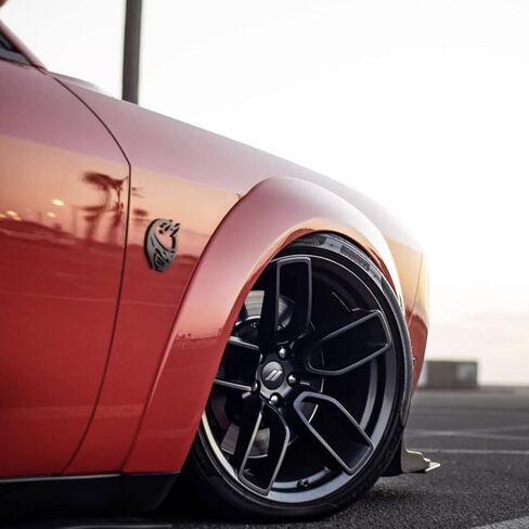 شارات شعار الحاجز المخصصة لحزمة Scat Pack (أسود غير لامع) لدودج تشالنجر وتشارجر in Kuwait