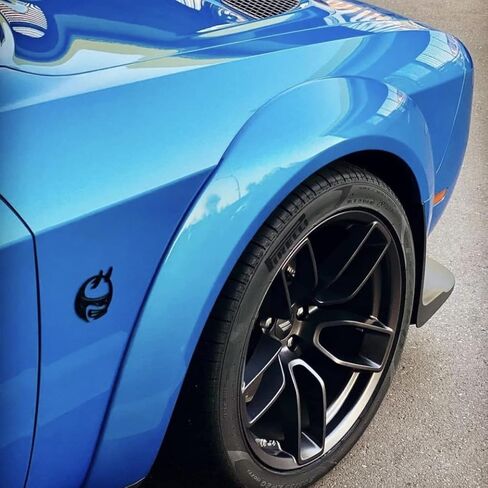 شارات شعار الحاجز المخصصة لحزمة Scat Pack (أسود غير لامع) لدودج تشالنجر وتشارجر in Kuwait