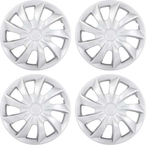 ECCPP Hubcap Wheel Cover OEM Replacement 4PCS 17 Inch Full Lug Skin Durable-Modern & Stylish Auto Tire Replacement Exterior Cap-Snap On Hubcap in Saudi Arabia