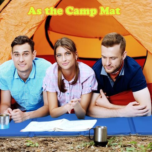 Marsui 10 حزمة قابلة للطي حصيرة الراحة طفل قيلولة حصيرة قابلة للطي ممارسة حصيرة 1 بوصة سميكة الجمباز حصيرة 4 قسم الفصول الدراسية النوم حصيرة لليوجا مدرسة الرعاية النهارية السفر والمنزل الأزرق والرمادي in Saudi Arabia