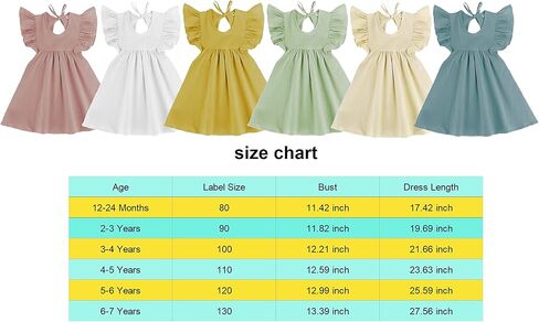 فستان للفتيات الصغيرات فستان صيفي من القطن والكتان بدون أكمام مكشكش للأطفال فساتين حفلات الشاطئ بدون أكمام in Kuwait