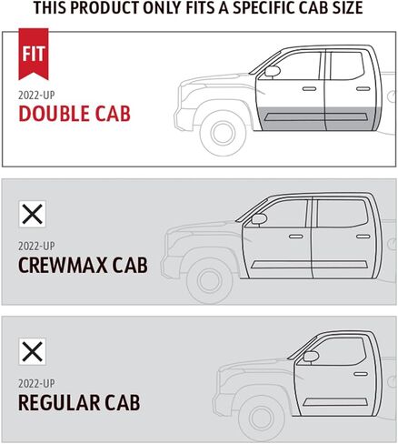 خطوات جانبية لقضيب Nerf بيضاوية مقاس 3.5 بوصة من MaxMate متوافقة مع تويوتا تندرا 2022-2024 | كابينة مزدوجة | SS2T35848MX | لوحات تشغيل القضبان الجانبية in Kuwait