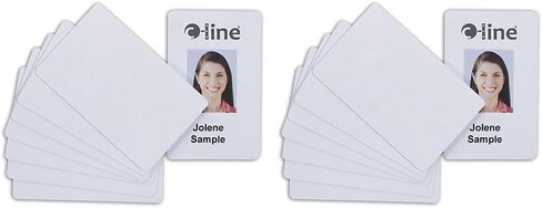 C-Line Graphics Quality Video Grade PVC Card for ID Badges, White, 100 per Pack (89007) (Pack of 2) in Saudi Arabia