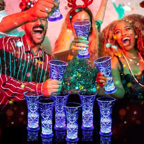 24 قطعة من أكواب أكواب البيرة المضيئة للحفلات للبالغين، كوب بيرة فلاش 13.52 أونصة LED يتوهج في الظلام، أكواب بيرة متغيرة اللون، كوب مضيء سائل منشط لعيد ميلاد نادي البار، والنوادي الليلية in Saudi Arabia