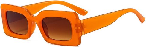 Retro Rectangle Sunglasses for Women Vintage 90’s Candy Color Sunglasses Square Frame Y2K Eyewear in Saudi Arabia