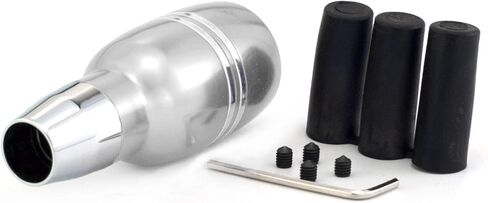 Push Button Car Knob Shifter Handle, Aluminum Alloy Gear Stick Shift Fit Most Automatic Transmissions, Black Leather Covered in Kuwait