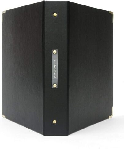 russell+hazel Vegan Leather Signature Binder Bone (51188) in Saudi Arabia