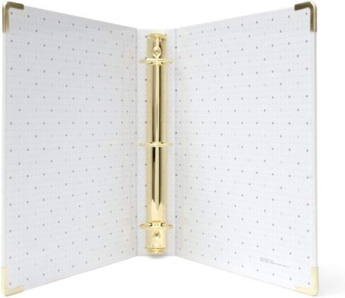 russell+hazel Vegan Leather Signature Binder Bone (51188) in Saudi Arabia