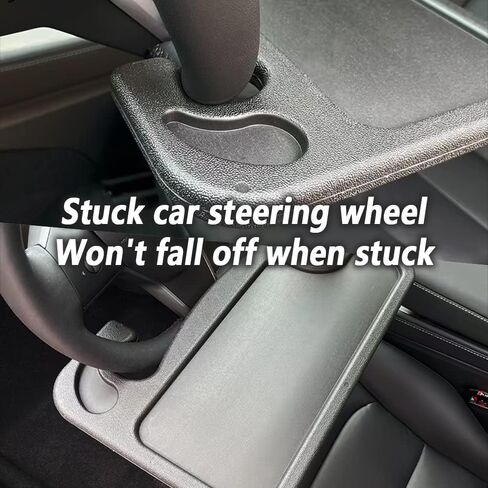 Auto Steering Wheel Desk,Steering Wheel Tray with Pen Slot&Cup Sink,Car Tray for Eating Working,Universal Car Gadgets of Car Essentials for Women Men in Kuwait