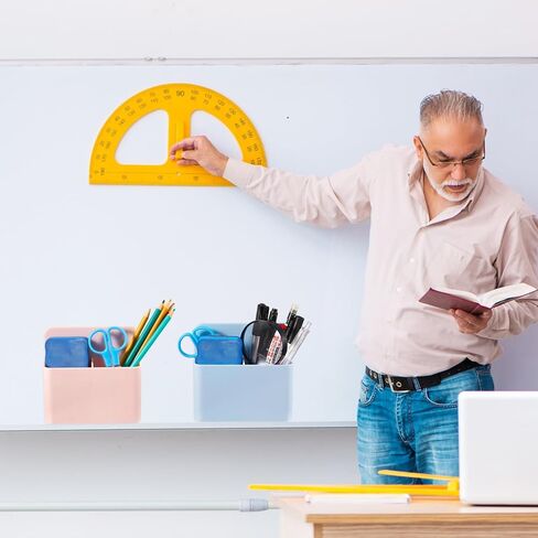 6 قطع حامل أقلام مغناطيسي للمسح الجاف، حامل أقلام مغناطيسي للسبورة البيضاء، منظم تخزين أقلام الرصاص المغناطيسية للمكتب، خزانة الثلاجة، الفصول الدراسية، الخزائن المعدنية (لون المعكرون) in Kuwait