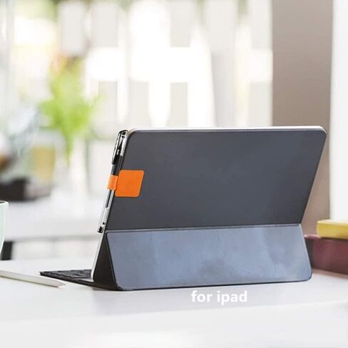 حامل حلقة قلم ذاتي اللصق من YOTINO 12 قطعة من حامل حلقة القلم لأجهزة الكمبيوتر المحمولة والمخططين والمجلات، ملصق حزام حلقة القلم من الجلد الصناعي مع حلقة مرنة (12 لونًا) in Kuwait