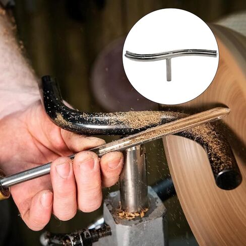 Curved Lathe Tool Rest 5/8" Diameter Post for Woodworking Wood Turning Lathe Turning Tool DIY Lathe Accessories in Saudi Arabia