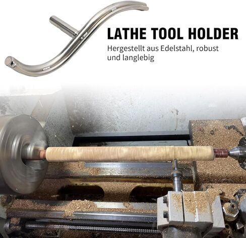Curved Lathe Tool Rest 5/8" Diameter Post for Woodworking Wood Turning Lathe Turning Tool DIY Lathe Accessories in Saudi Arabia