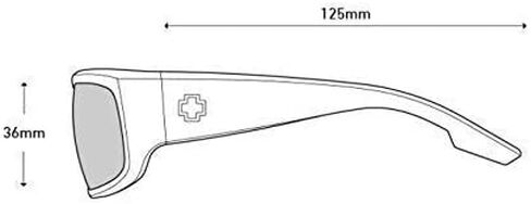 SPY Optic Piper, Rectangular Wrap Sunglasses, Color and Contrast Enhancing Lenses in Saudi Arabia