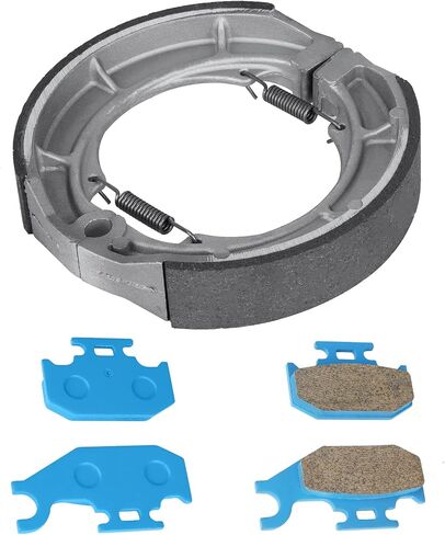 Front Brake Pads Rear Brakes Shoes for Suzuki King Quad 400 LT-A400F AS ASi 2008-22, LT-F400F FS 2008-10, LTF400F FSi 2011-16 606-3 Set in Saudi Arabia