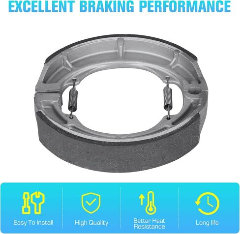 Front Brake Pads Rear Brakes Shoes for Suzuki King Quad 400 LT-A400F AS ASi 2008-22, LT-F400F FS 2008-10, LTF400F FSi 2011-16 606-3 Set in Saudi Arabia