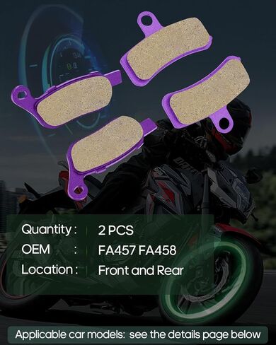 SCITOO Carbon Fiber Brake Pads Fit for 2008 2009 2010 2011 Dyna/for Fatboy/Heritage Softail/Rocker C/Softail, 2008 2009 Night Train/Rocker in Saudi Arabia