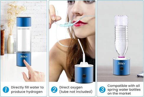Hydrogen Water Bottle，2024 New Hydrogen Water Generator，280ml Rechargeable Portable Healthy Hydrogen Water Bottle，Home Travel Office Sports Hydrogen Water Purifier in Saudi Arabia