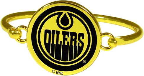 Siskiyou NHL Unisex Gold Tone Bangle Bracelet in Saudi Arabia