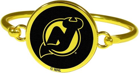 Siskiyou NHL Unisex Gold Tone Bangle Bracelet in Saudi Arabia