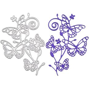 Metal Cutting Dies, Embossing Dies Stencil Template Mould for DIY Scrapbooking Photo Album Paper Card Making Craft Wedding Party Decoration DIY Gift, Die-Cuts (Four Butterfly) in Kuwait