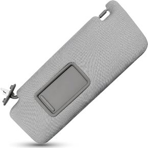 Passenger Right Sides Sun Visor with Vanity Light for Toyota 4Runner 2010-2023 7432035A91B1 7432035A90B1 (Grey)
