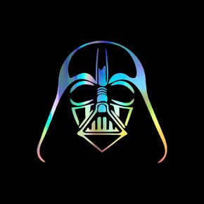 Darth Face Vader Decal Star Decal Vinyl Sticker Auto Car Truck Wall Laptop | Holographic | 5.5" x 5"