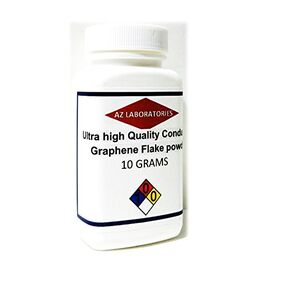 Ultra Conductive Graphene Carbon Flake powder 10 grams USA SAME DAY SHIP