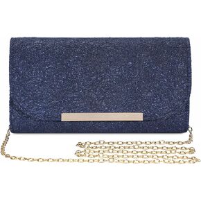 حقيبة كلاتش للسهرة للنساء - حقيبة يد رسمية للملابس ذات مظروف لامع ومحفظة يدوية لحفلات الزفاف والحفلات الراقصة in Kuwait