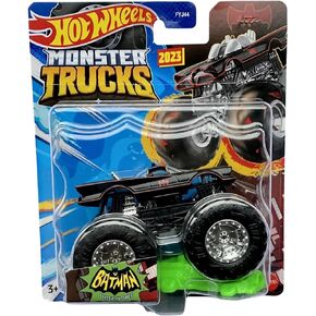 Hot Wheels Monster Trucks New for 2023 1:64 Scale Batman The Classic TV Series, Black