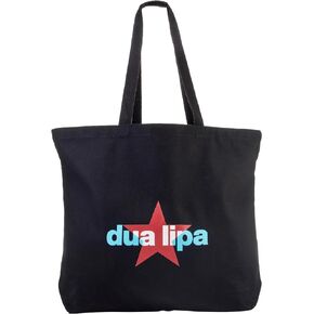 Dua Lipa Official Merch Tote Bag, Black