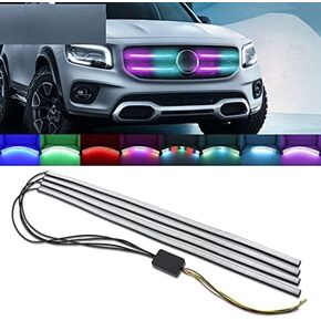 2pcs 23.6'' RGB LED Strips,4-in-1 Fuctions with APP Control Brake Turn Signal Reversing Daytime Running LED Lights Side Tail Light for Car Motorcycle ATV.