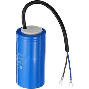 PATIKIL CD60 Run Capacitor, 300uF 250VAC 50/60Hz Motor Starting Capacitor with 2 Wires for Air Compressor Motor Starts Running in Kuwait