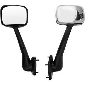 SEPEY Hood Mirror for Freightliner Cascadia, Passenger and Driver Side Pair Set Chrome Hood Mirror Assembly for 2008-2016 Freightliner Cascadia, Left and Right