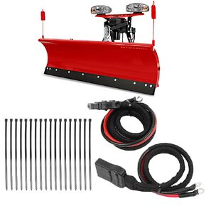 Dasbecan 2-Pin Battery Cable Harness Plow &Truck Side Compatible with Western Fisher Snow Plow Replaces# 21294 61169 63411 8274 8245