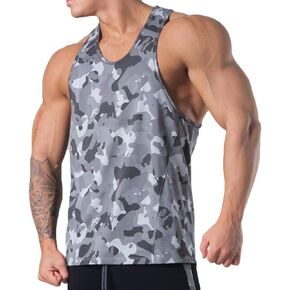 قمصان الصالة الرياضية للرجال سترينجرز تجريب تانك القمم بلايز العضلات بلا أكمام T38A in Kuwait