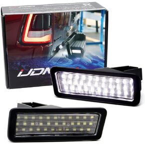 iJDMTOY OEM-Fit 3W Full LED License Plate Light Kit Compatible With 2019-up Dodge RAM 1500, 2020-up RAM 2500 3500, Powered By 18-Piece Xenon White LED Diodes