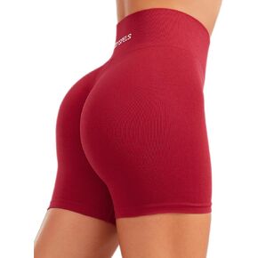 JOYSPELS Airy Cooling Biker Shorts Women No Front Seam, Gym Scrunch Butt Lifting Seamless Workout Shorts with Tummy Control
