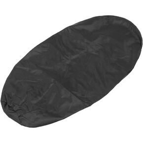 Motorcycle Rain Seat Cover Universal Flexible Waterproof Saddle Seat Protector Cover Black L