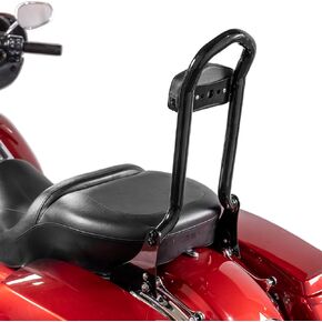 Upgrade 27" Tall Sissy Bar Detachable Passenger Backrest 1.3" Fat Bar Compatible with 2009-2024 Harley Touring Road King Street Glide Electra Glide Road Glide FLHX FLHT FLHR FLTR Black in Saudi Arabia