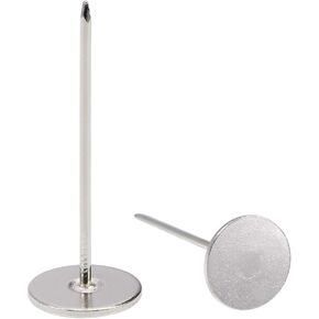 uxcell Upholstery Nails Tacks 19mmx30mm Flat Head Furniture Nails Silver Tone for Furniture Sofa Headboards, 40 Pcs