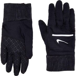 Nike Mens Sphere Running Gloves Black/Silver LG