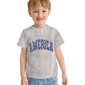 CM C&M WODRO Toddler Baby Boy America T-Shirt 4th of July Patriotic Shirt Kid Girl Independence Day Short Sleeve Tee Top