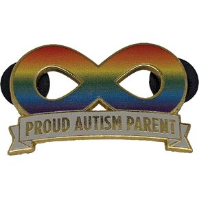 Proud Autism Parent Autistic Pride Rainbow Autism Infinity Symbol Enamel Pin | Celebrate Neurodiversity Autism Acceptance | Autism Mom Dad Ally